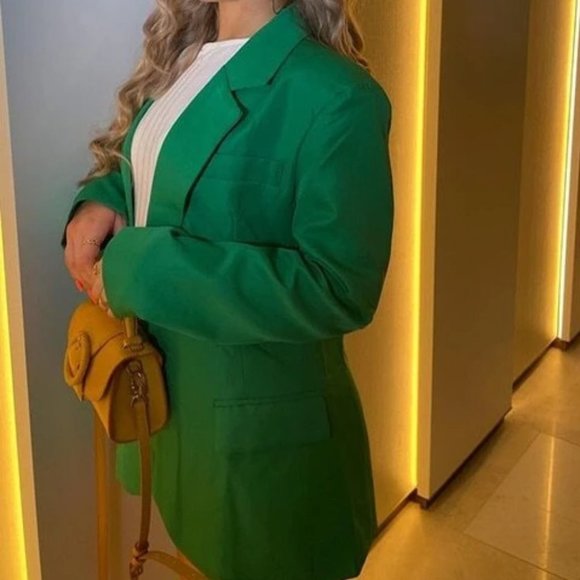 GREEN single button Blazer Jacket - Picture 11 of 12